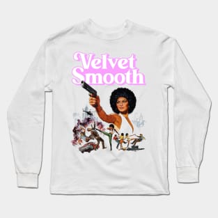 Retro Velvet Smooth ))(( Cult Classic Long Sleeve T-Shirt